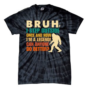 Funny Bigfoot Bruh Sasquatch Tie-Dye T-Shirt