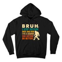 Funny Bigfoot Bruh Sasquatch Tall Hoodie