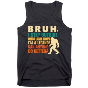 Funny Bigfoot Bruh Sasquatch Tank Top