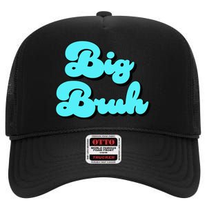 Funny Big Brother Older Sister Blue Graphic Letter Print High Crown Mesh Back Trucker Hat