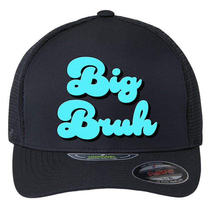 Funny Big Brother Older Sister Blue Graphic Letter Print Flexfit Unipanel Trucker Cap