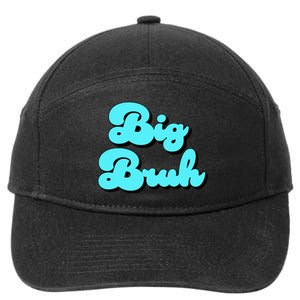 Funny Big Brother Older Sister Blue Graphic Letter Print 7-Panel Snapback Hat