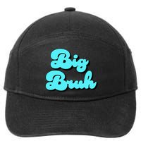 Funny Big Brother Older Sister Blue Graphic Letter Print 7-Panel Snapback Hat