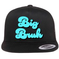 Funny Big Brother Older Sister Blue Graphic Letter Print Flat Bill Trucker Hat