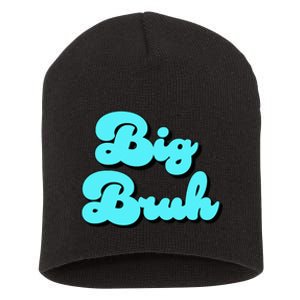 Funny Big Brother Older Sister Blue Graphic Letter Print Short Acrylic Beanie