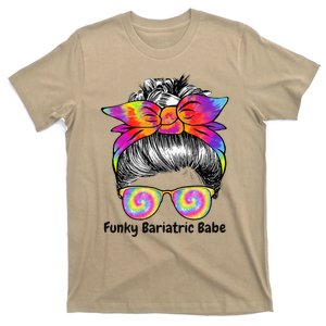 Funky Bariatric Babe Tie Dye Bariatric Surgery T-Shirt