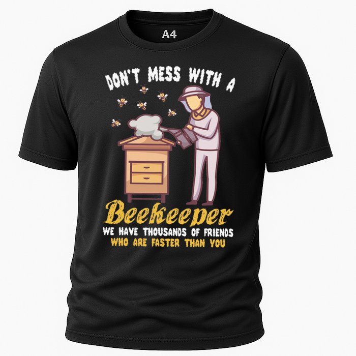 Funny Beekeeper Beekeeping Supplies Honey Bees Beehive Cooling Performance Crew T-Shirt