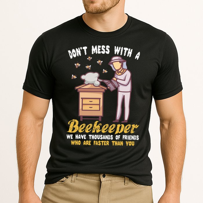 Funny Beekeeper Beekeeping Supplies Honey Bees Beehive Cooling Performance Crew T-Shirt