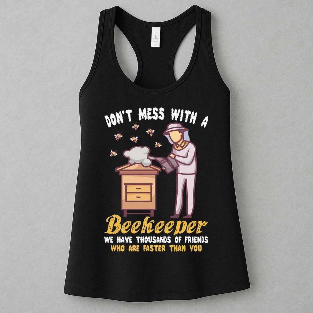 Funny Beekeeper Beekeeping Supplies Honey Bees Beehive Womens Tank Top