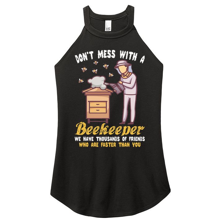Funny Beekeeper Beekeeping Supplies Honey Bees Beehive Women's Perfect Tri Rocker Tank