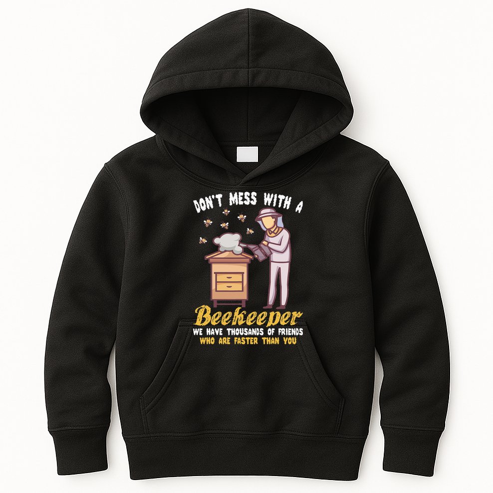 Funny Beekeeper Beekeeping Supplies Honey Bees Beehive Kids Hoodie