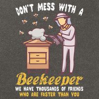 Funny Beekeeper Beekeeping Supplies Honey Bees Beehive Cotton Canvas Backpack