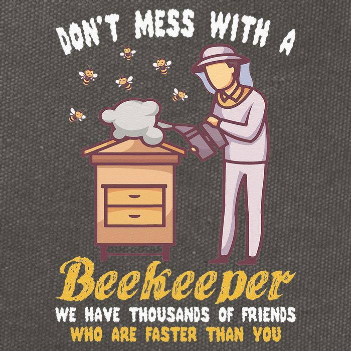 Funny Beekeeper Beekeeping Supplies Honey Bees Beehive Cotton Canvas Backpack