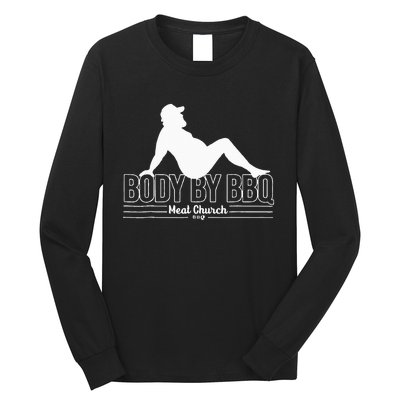 Funny Body By BBQ Vintage Meat Church Long Sleeve Shirt