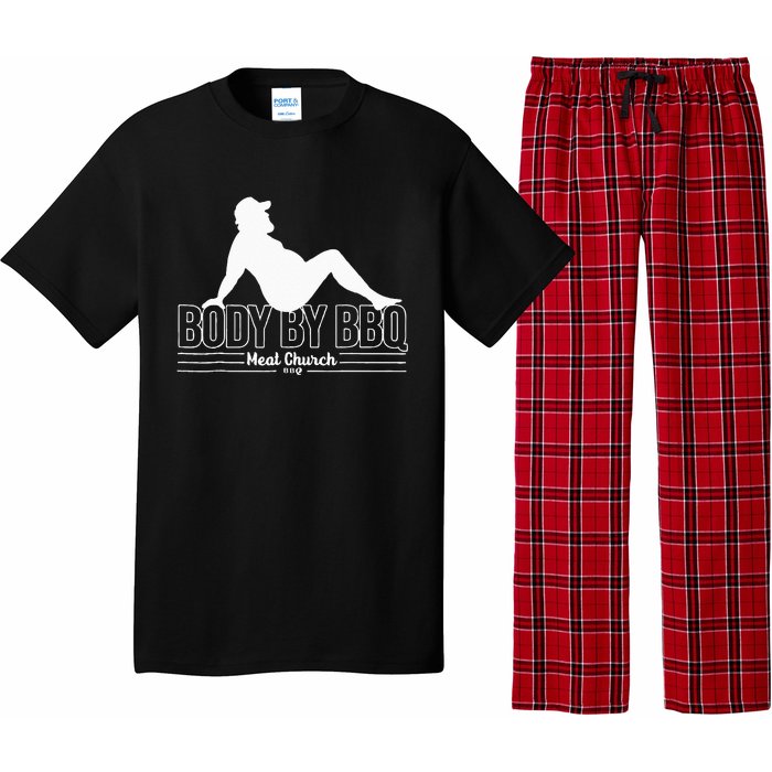 Funny Body By BBQ Vintage Meat Church Pajama Set