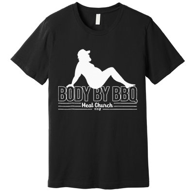 Funny Body By BBQ Vintage Meat Church Premium T-Shirt