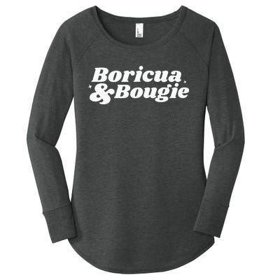 Funny Boricua & Bougie Apparel Women's Perfect Tri Tunic Long Sleeve Shirt