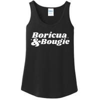 Funny Boricua & Bougie Apparel Ladies Essential Tank