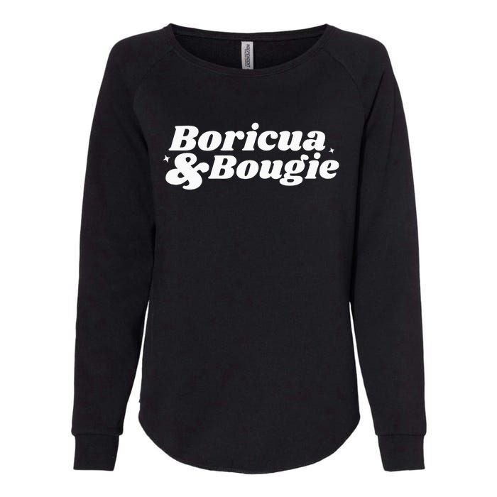 Funny Boricua & Bougie Apparel Womens California Wash Sweatshirt