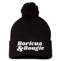 Funny Boricua & Bougie Apparel Pom Pom 12in Knit Beanie