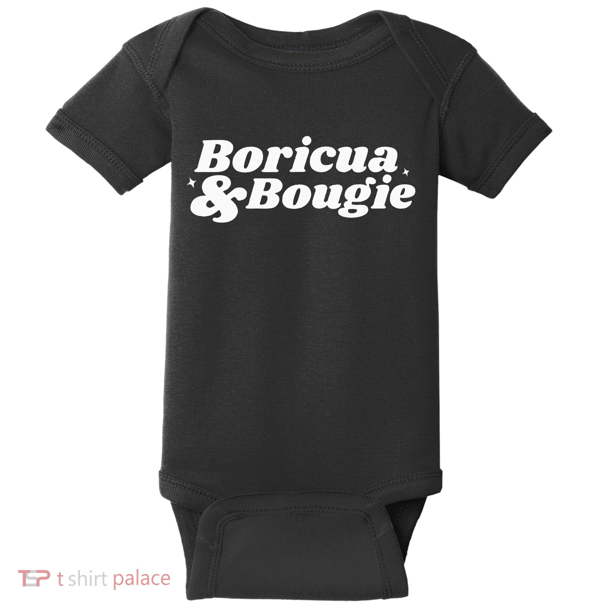 Funny Boricua & Bougie Apparel Baby Bodysuit