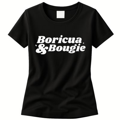 Funny Boricua & Bougie Apparel Womens T-Shirt