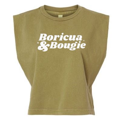 Funny Boricua & Bougie Apparel Garment-Dyed Women's Muscle Tee