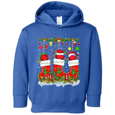 Funny Bowling Ball In Xmas Socks Lights Bowling Christmas Gift Toddler Hoodie