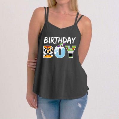 Funny Birthday Boy For Family Women's Strappy Tank