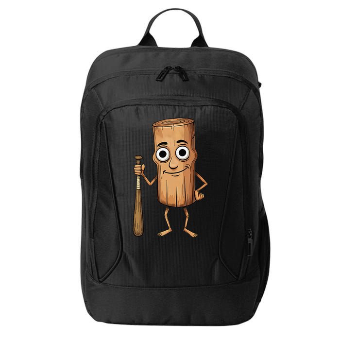 Funny Baseball Bat Wood Log Meme Brainrot Italian City Backpack