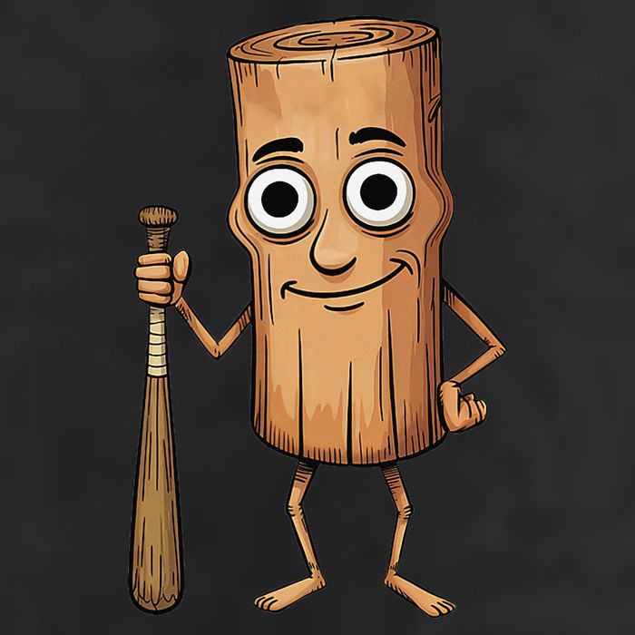 Funny Baseball Bat Wood Log Meme Brainrot Italian Golf Towel