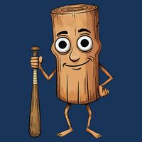 Funny Baseball Bat Wood Log Meme Brainrot Italian Infant Baby Jersey Bodysuit
