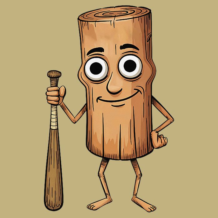 Funny Baseball Bat Wood Log Meme Brainrot Italian Cooling Performance Crew T-Shirt