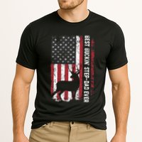 Flag Best Buckin' Step-Dad Ever Deer Hunting Father's Day Cooling Performance Crew T-Shirt
