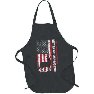 Flag Best Buckin' Step-Dad Ever Deer Hunting Father's Day Apron