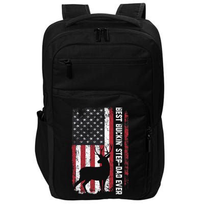 Flag Best Buckin' Step-Dad Ever Deer Hunting Father's Day Impact Tech Backpack