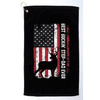 Flag Best Buckin' Step-Dad Ever Deer Hunting Father's Day Golf Towel