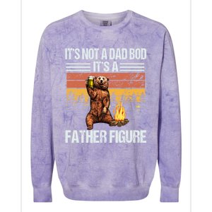 Funny Bear Beer Er Its Not A Dad Bod Its Father Figure Gift Colorblast Crewneck Sweatshirt