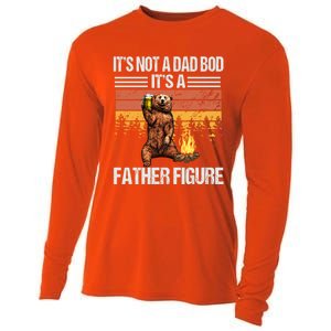 Funny Bear Beer Er Its Not A Dad Bod Its Father Figure Gift Cooling Performance Long Sleeve Crew