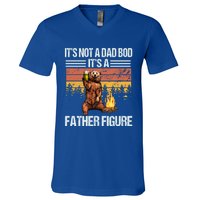 Funny Bear Beer Er Its Not A Dad Bod Its Father Figure Gift V-Neck T-Shirt