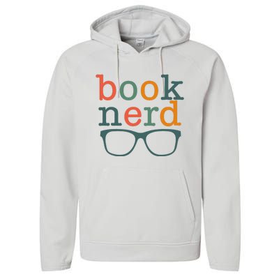 Funny Bookish Book Nerd Cute Bookworm And Library Worker Performance Fleece Hoodie