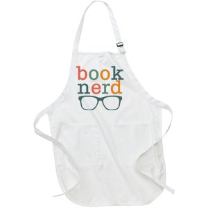 Funny Bookish Book Nerd Cute Bookworm And Library Worker Full-Length Apron With Pockets