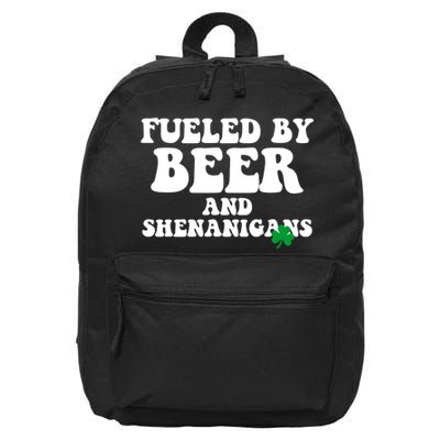 Fueled By Beer And Shenanigans St Patricks Day 16 in Basic Backpack