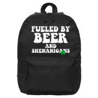 Fueled By Beer And Shenanigans St Patricks Day 16 in Basic Backpack