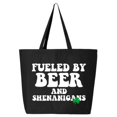 Fueled By Beer And Shenanigans St Patricks Day 25L Jumbo Tote