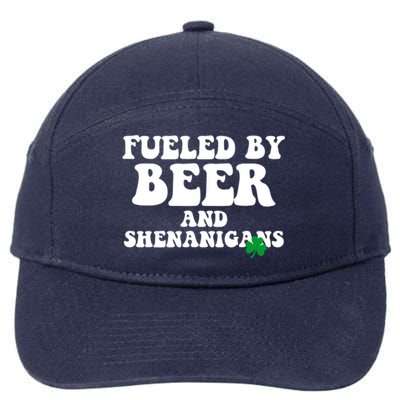 Fueled By Beer And Shenanigans St Patricks Day 7-Panel Snapback Hat