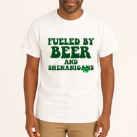 Fueled By Beer And Shenanigans St Patricks Day Tall T-Shirt