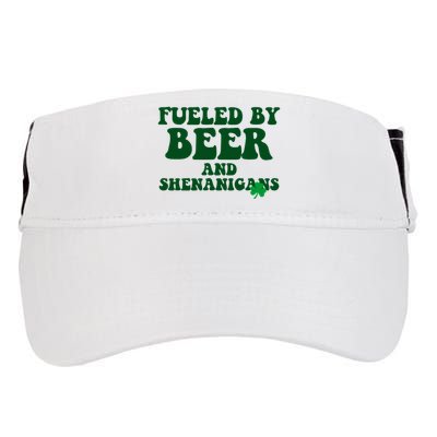 Fueled By Beer And Shenanigans St Patricks Day Adult Drive Performance Visor