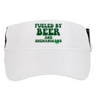 Fueled By Beer And Shenanigans St Patricks Day Adult Drive Performance Visor