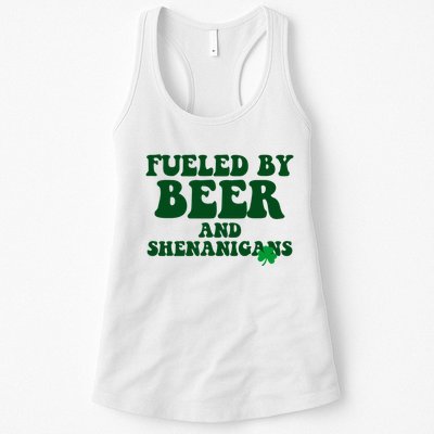 Fueled By Beer And Shenanigans St Patricks Day Womens Tank Top